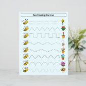 Suivre la feuille de ligne pour les enfants (Debout devant)