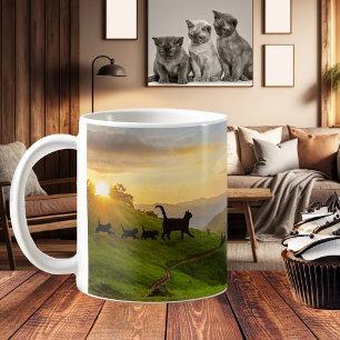 Suivre le Chat Trail Amusant Family Mug