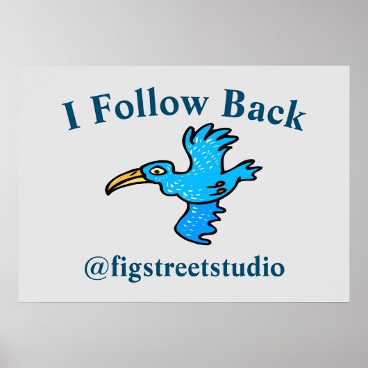 Suivre Retour Oiseau bleu, Poster (Devant)