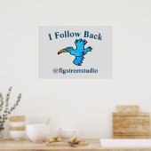 Suivre Retour Oiseau bleu, Poster (Cuisine)