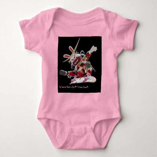 Suji Samurai Skater v3 - NFT Artisans SamurAI Bab Romper (Voorkant)