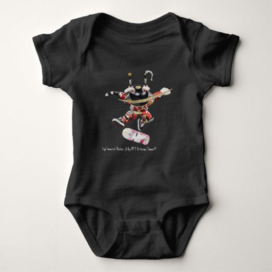 Suji Samurai Skater v5 - NFT Artisans SamurAI Baby Romper (Voorkant)