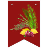 Sukah Décoration Bonne Bannière Sukkot avec Lulav (Premier drapeau)