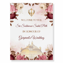 Sukhmani Sahibji Path Welcome Board, chemin Akhand