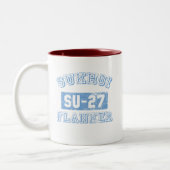 Sukhoi Flanker - BLUE Tweekleurige Koffiemok (Links)