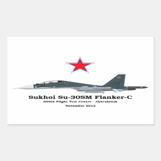 Sukhoi Profile Su-30SM Flanker-C Rechthoekige Sticker