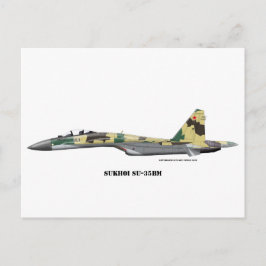 Sukhoi SU-35BM Briefkaart