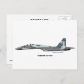 Sukhoi SU-35S Briefkaart (Voorkant / Achterkant)