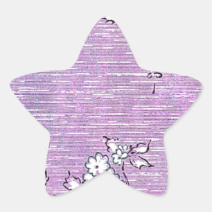 "Suki"  behang - Paarse Ster Sticker