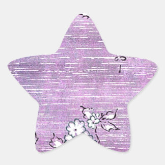 "Suki" behang - Paarse Ster Sticker