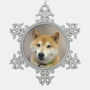Suki kreeg fotosjabloon tin sneeuwvlok ornament