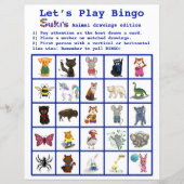 Suki's Animal Drawings laat het spel van Bingo Par (Voorkant)