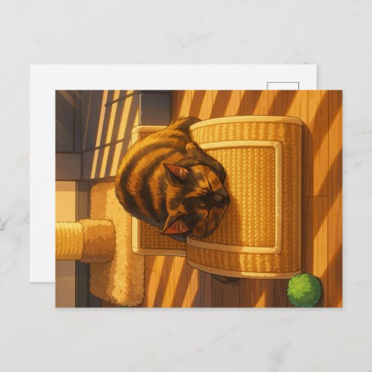 Suki's Sunny Nap Feestdagenkaart (Voorkant / Achterkant)