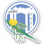 Sukkot 2021-sticker sticker (Voorkant)
