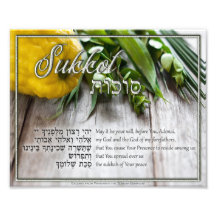 Sukkot Hebrew Prayer voor de Sukkah