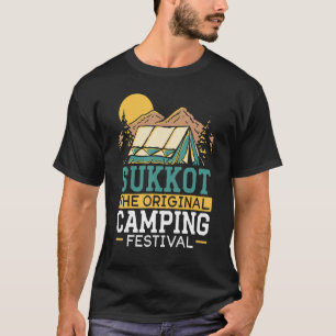 Sukkot het oorspronkelijke Camping Festival Israel T-shirt