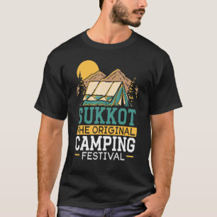 Sukkot het oorspronkelijke Camping Festival Israel T-shirt