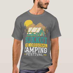 Sukkot het oorspronkelijke Camping Festival Israel T-shirt
