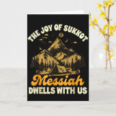 Sukkot Joodse vreugde Van Sukkot Messias Woont Bij Kaart (Gele Bloem)