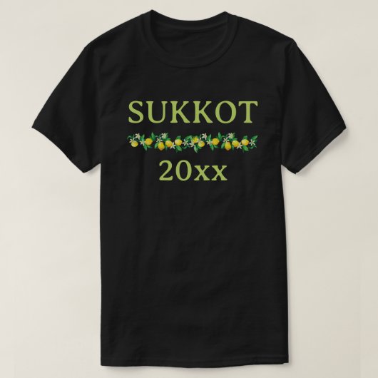 Sukkot met Jaar T-shirt (Design voorkant)