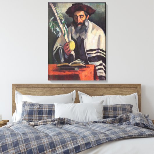 Sukkot - Schilderen door Paula Gans - Ondertekend Canvas Afdruk (Insitu (Slaapkamer))