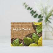 Sukkot vol geluk! briefkaart (Staand voorkant)
