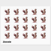 Sukuna Vierkante Sticker (Vel)