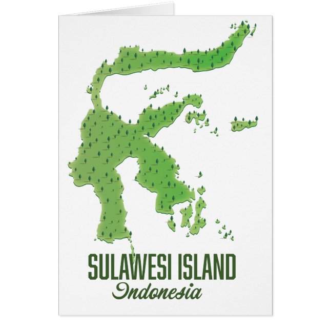 Sulawesi-eiland Indonesië (Voorkant)