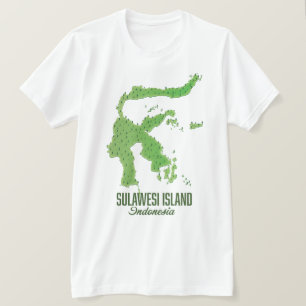 Sulawesi-eiland Indonesië T-shirt
