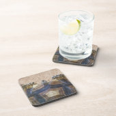 Sulcata Tortoise et Sand Magnet Dessous de verre e (Côté Droit)