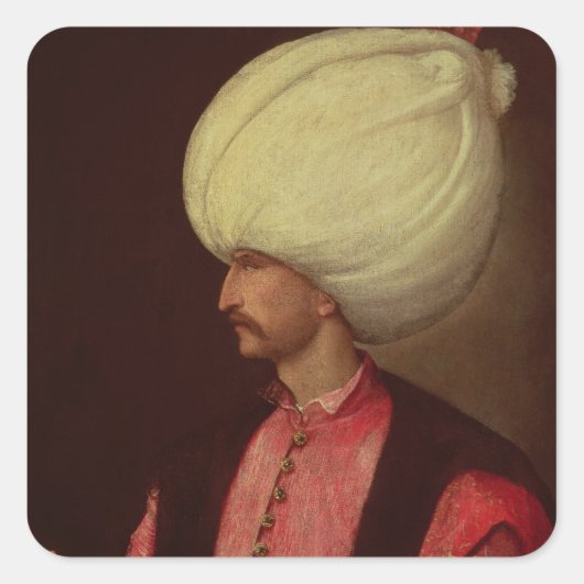 Suleiman II Vierkante Sticker (Voorkant)