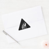 Sulfering Lover| Surfende evolutionair Driehoek Sticker (Envelop)