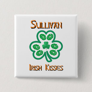Sullivan Ierse Kus Knop Vierkante Button 5,1 Cm