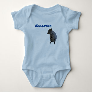 Sullivan naam met Aussie quokka, baby body Romper