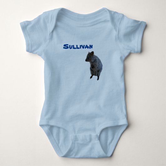Sullivan Nom Avec Quokka Australien, Body Bébé (Devant)
