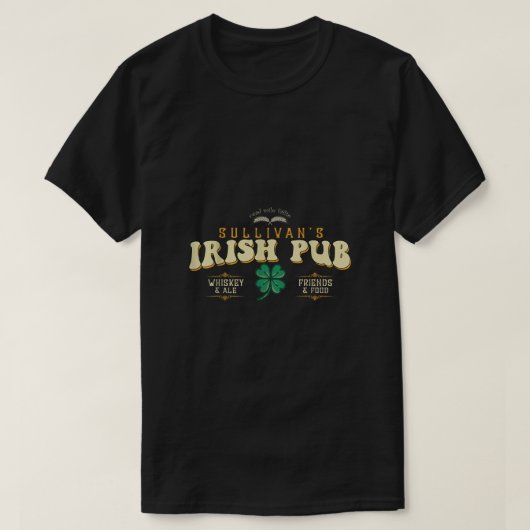 Sullivans Irish Pub St Patricks Day Funny Drinker T-shirt (Design voorkant)