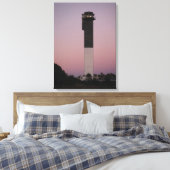 Sullivan's Island Vuurtoren en Sunset Sky Canvas Afdruk (Insitu (Slaapkamer))