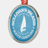 Sullivan's Island (zeilboot) Metalen Ornament (Links)