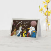 Sully à la carte de voeux de fête (Fleur jaune)