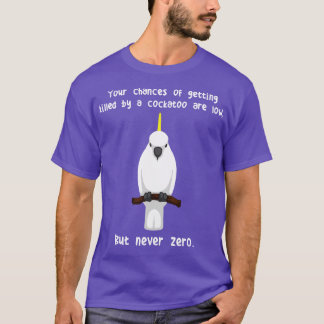 Sulphurcrested Kaketoe Papegaai Nooit Zero T-shirt