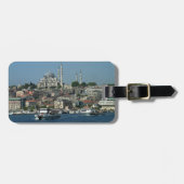 Sultan Ahmed & Istanbul panorama, Turkije/vakantie Bagagelabel (Voorkant horizontaal)