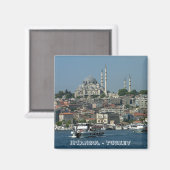 Sultan Ahmed, Istanbul, Turkije (Fridge Magnet) Magneet (Voorkant / Achterkant)