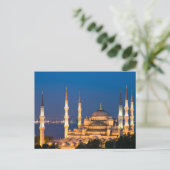Sultan Ahmed Mosque tijdens het Briefkaart van het (Staand voorkant)