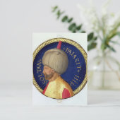 Sultan Bayezid I Briefkaart (Staand voorkant)