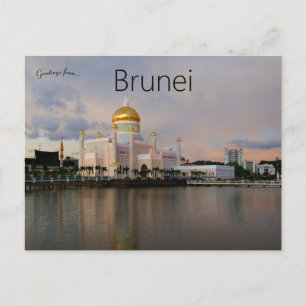 Sultan Omar Ali Saifuddin Mosque Brunei Briefkaart