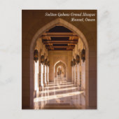 Sultan Qaboos Grand Mosque in Muscat, Oman Briefkaart (Voorkant)