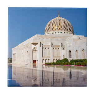 Sultan Qaboos Grand Mosque in Muscat, Oman Tegeltje
