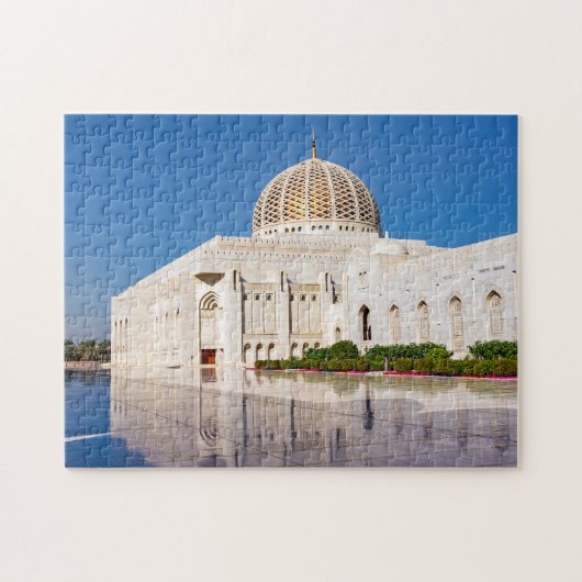 Sultan Qaboos-grootmoskee in Muscat, Oman Legpuzzel (Horizontaal)