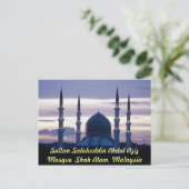 Sultan Salahuddin Abdul Aziz Mosque, Shah Alam, Se Briefkaart (Staand voorkant)