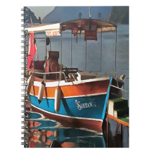 Sultan Taxi Boat Marmaris Nautical Art Notitieboek